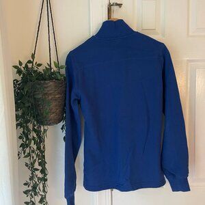 SPORT-TEK Royal Blue Felt Lined Quarter Zip Sweatshirt | Size XS